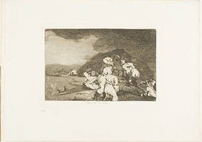 It Serves You Right、The Disaster of War のプレート 6 作： Francisco Jose de Goya y Lucientes