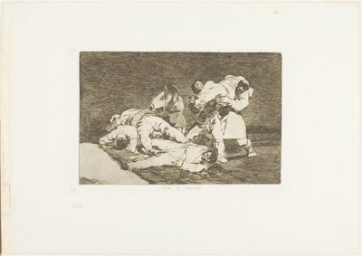 The Disasters of War のプレート 21 と同じです。 作： Francisco Jose de Goya y Lucientes