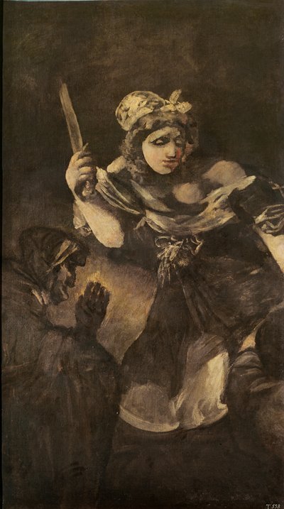 ジュディスとホロフェルネス (キャンバスに油彩) 作： Francisco Jose de Goya y Lucientes
