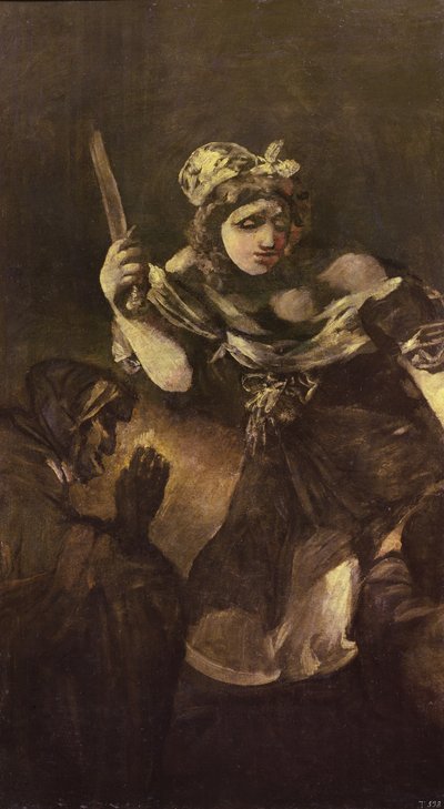 ジュディスとホロフェルネス、1819-23年頃（キャンバスに油彩） 作： Francisco Jose de Goya y Lucientes