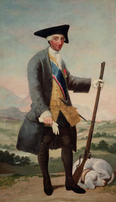 ハンツマンとしてのチャールズ3世（1716-88） 作： Francisco de Goya