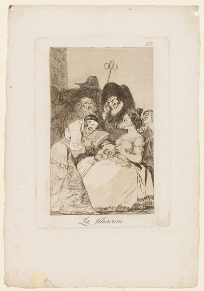 フィリエーション、「ロスカプリコス」からのプレート、1799 作： Francisco de Goya