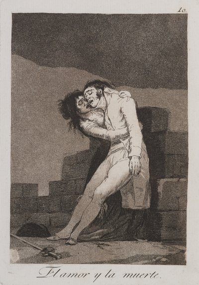 愛と死 作： Francisco de Goya