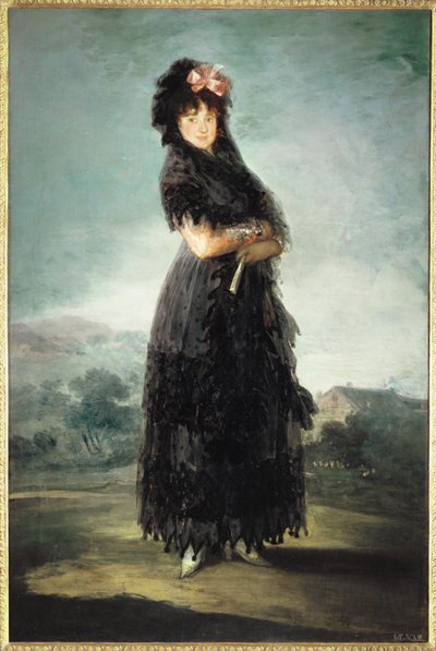 マリアナ・ヴァルトシュタイン、サンタ・クルス侯爵夫人... 作： Francisco Jose de Goya y Lucientes