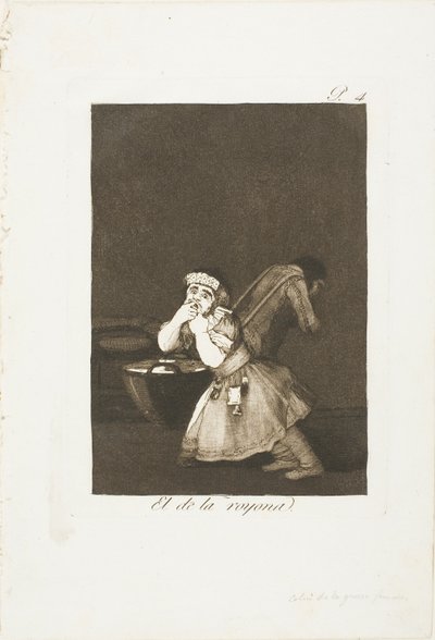 ナニーズ・ボーイ、ロス・カプリチョスより4枚目 作： Francisco Jose de Goya y Lucientes