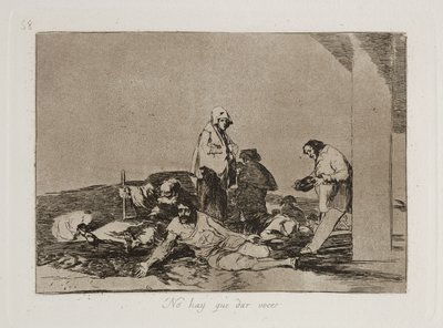 No hay que dar voces（泣き叫んでも無駄だ） 作： Francisco Jose de Goya y Lucientes