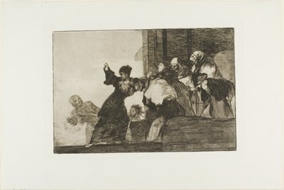 愚かな愚か者、ロス プロバービオスのプレート 11 作： Francisco Jose de Goya y Lucientes