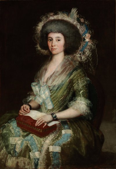 セアン・ベルムデスの妻、ドナ・マヌエラ・カマスの肖像 - Peinture de Francisco de Goya (1746-1828) - 1795 - 油彩・キャンバス - 121x84,5 - Szepmuveszeti Muzeum, Budapest, Hungary 作： Francisco de Goya