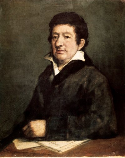 スペインの詩人・劇作家、レアンドロ・フェルナンデス・デ・モラティン（1760-1828）の肖像。フランシスコ・デ・ゴヤ・イ・ルシエンテス（1746-1828）の絵 作： Francisco de Goya
