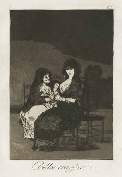 かなりの教え、1868 作： Francisco de Goya