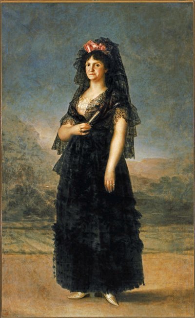 マリア・ルイサ女王...（キャンバスに描かれた絵） 作： Francisco Jose de Goya y Lucientes