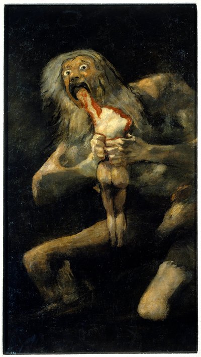 息子を食い殺す土星 作： Francisco Jose de Goya y Lucientes