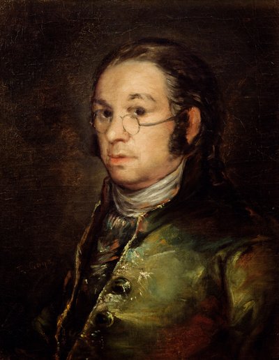 眼鏡をかけた自画像 作： Francisco de Goya