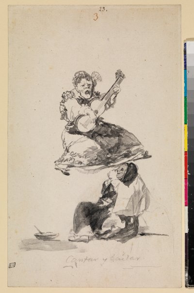 歌と踊り 作： Francisco de Goya