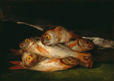 黄金の鯛のある静物 作： Francisco de Goya
