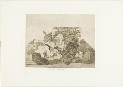 Strange Devotion!、The Disasters of War のプレート 66 作： Francisco Jose de Goya y Lucientes