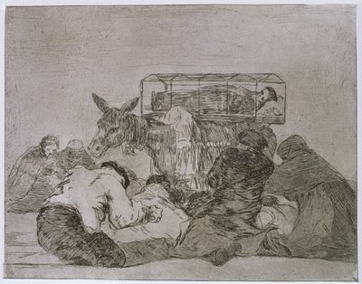 奇妙な献身!、「The Disasters of War」のプレート 66 作： Francisco Jose de Goya y Lucientes