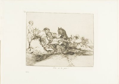 それはそれの最悪です!、プレート 74 戦争の災害から 作： Francisco Jose de Goya y Lucientes