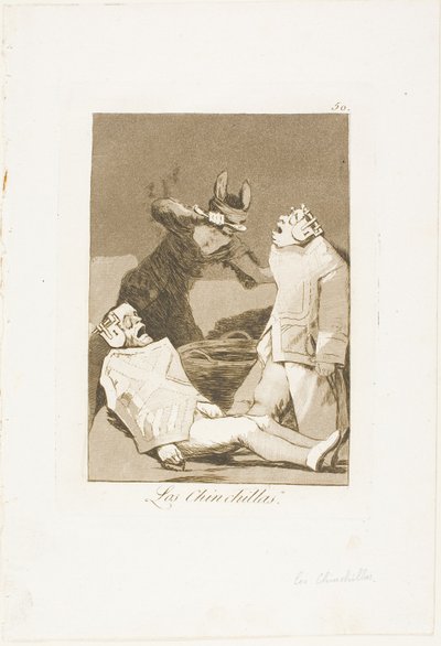 チンチラ、ロス カプリチョスのプレート 50 作： Francisco Jose de Goya y Lucientes