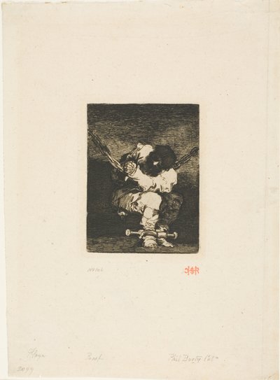監護権は犯罪と同じくらい野蛮である ("The Little Prisoner") 作： Francisco Jose de Goya y Lucientes