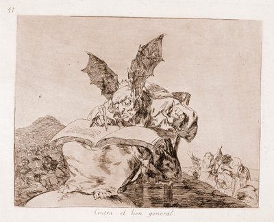 戦争の惨禍：共通の利益に反して（準備画からのエッチング 作： Francisco de Goya