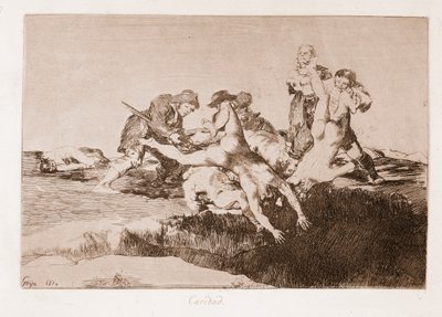 The Disasters of War : Charity (Engraving after drawing) 作： Francisco de Goya