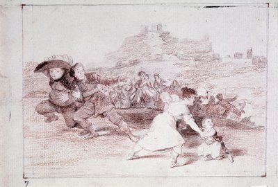 戦争の惨禍：私は見た（準備画 作： Francisco de Goya