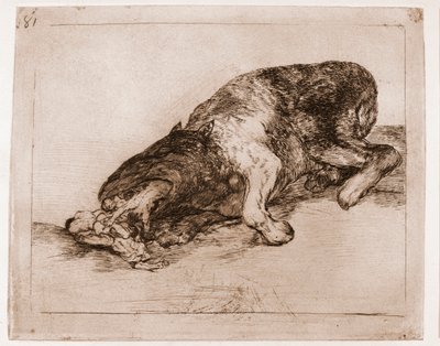 戦争の惨禍：プラウド・モンスター !(下絵からのエッチング 作： Francisco de Goya