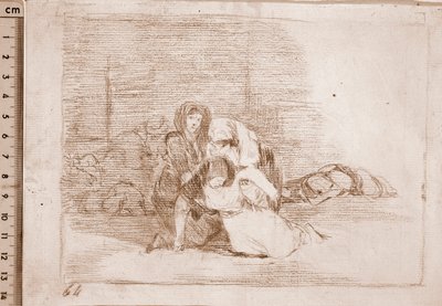 戦争の惨状 : 間に合わない（準備画 作： Francisco de Goya