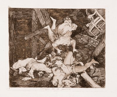 The Disasters of War : War damages (Engraving after the preparatory drawing) 作： Francisco de Goya