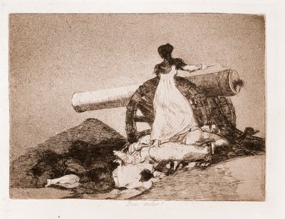 戦争の悲惨さ：何という勇気！？(下絵からのエッチング 作： Francisco de Goya