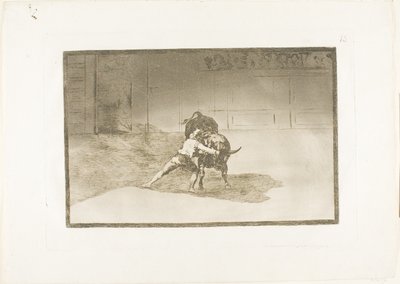 The Art of Bullfighting のプレート 15 作： Francisco Jose de Goya y Lucientes
