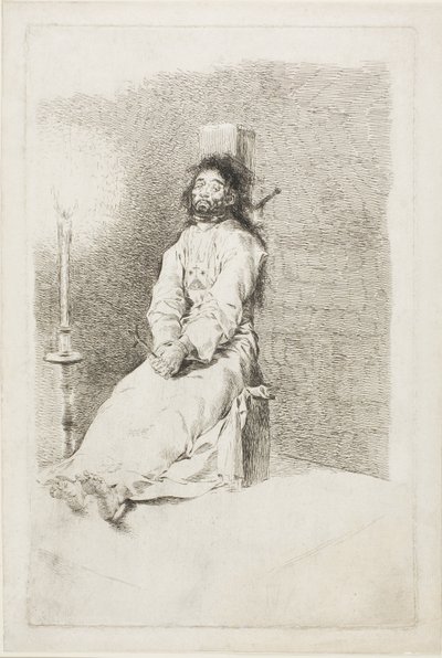 絞首刑の男 作： Francisco Jose de Goya y Lucientes