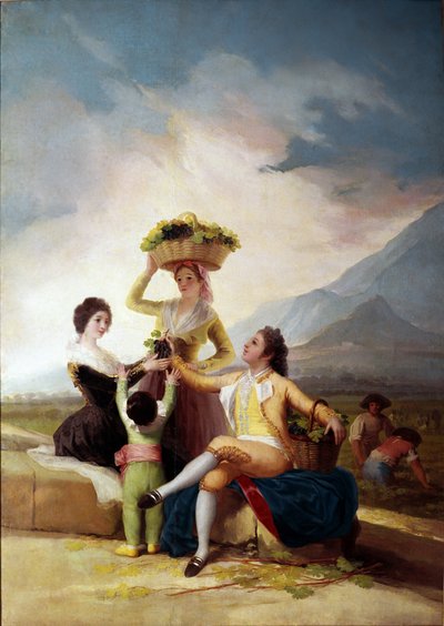 収穫」（油彩・キャンバス 作： Francisco de Goya