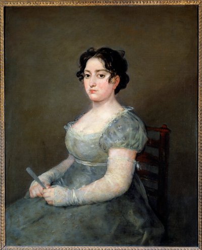 扇の女」 絵画 フランシスコ・デ・ゴヤ（1746-1828） 19世紀 日1,03x0,84 m 作： Francisco de Goya