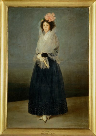 デル・カルピオ伯爵夫人、ソラナ侯爵夫人 1795年頃描かれた。 作： Francisco Jose de Goya y Lucientes