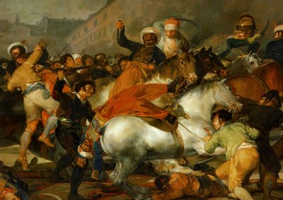 1808年5月2日、マドリードにて：...（キャンバスに描かれた絵） 作： Francisco Jose de Goya y Lucientes