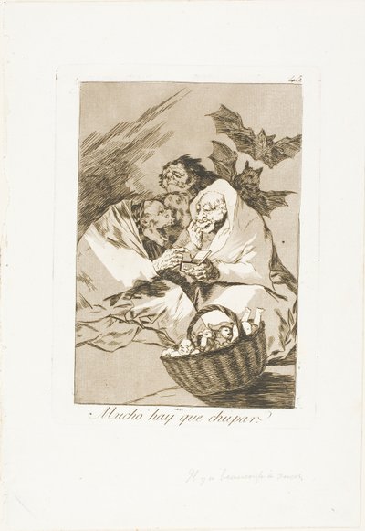 There is Plenty to Suck、Los Caprichos のプレート 45 作： Francisco Jose de Goya y Lucientes
