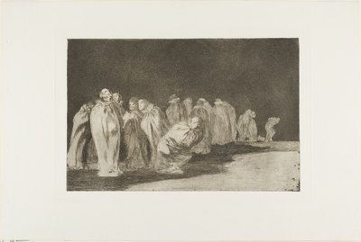 袋の下には何かがある、つまり、人を服で判断してはいけない、『Los Proverbios』より8枚目 作： Francisco Jose de Goya y Lucientes