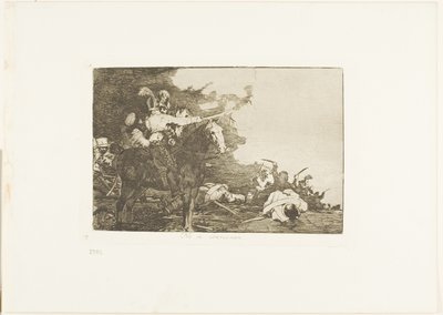 彼らは同意しない、『戦争の災害』のプレート 17 作： Francisco Jose de Goya y Lucientes