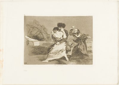 戦争の惨禍』より「彼らはそれを好まない」第9曲 作： Francisco Jose de Goya y Lucientes