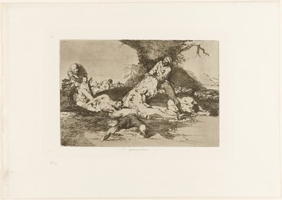 They Make Use of They、『The Disasters of War』のプレート 16 作： Francisco Jose de Goya y Lucientes