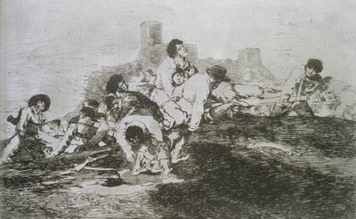 「The Disasters of War」のプレート 24、それらはまだ使用できます。 作： Francisco Jose de Goya y Lucientes