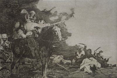 彼らは同意しない、「The Disasters of War」のプレート 17 作： Francisco Jose de Goya y Lucientes