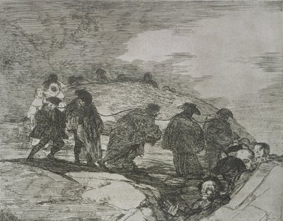 彼らは道を知らない、「The Disasters of War」のプレート 70 作： Francisco Jose de Goya y Lucientes