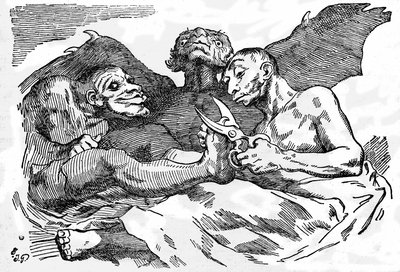 トイレを作る人々 1820年頃（エングレーヴィング） 作： Francisco Jose de Goya y Lucientes