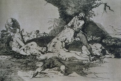 彼らはそれらを利用しています、「The Disasters of War」のプレート16 作： Francisco Jose de Goya y Lucientes