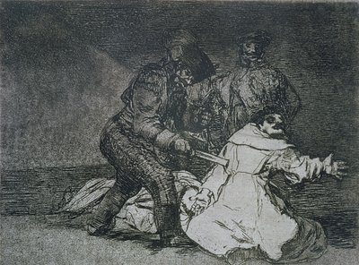 これはまずい、「The Disasters of War」のプレート 46 作： Francisco Jose de Goya y Lucientes