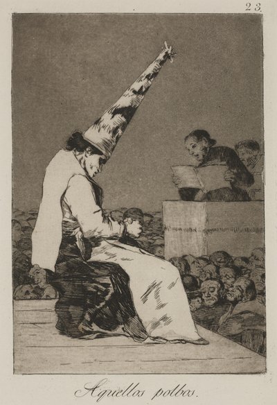 それらのほこりの斑点（Aquellos Polbos） 作： Francisco de Goya
