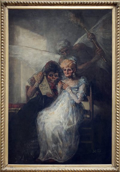 時よ、とレ・ヴィエイユは言った。フランシスコ・デ・ゴヤ・イ・ルシエンテス（1746-1828）の絵画、油彩・カンヴァス、1808-1812年頃、19世紀初頭のスペイン美術。リール美術博物館。 作： Francisco de Goya